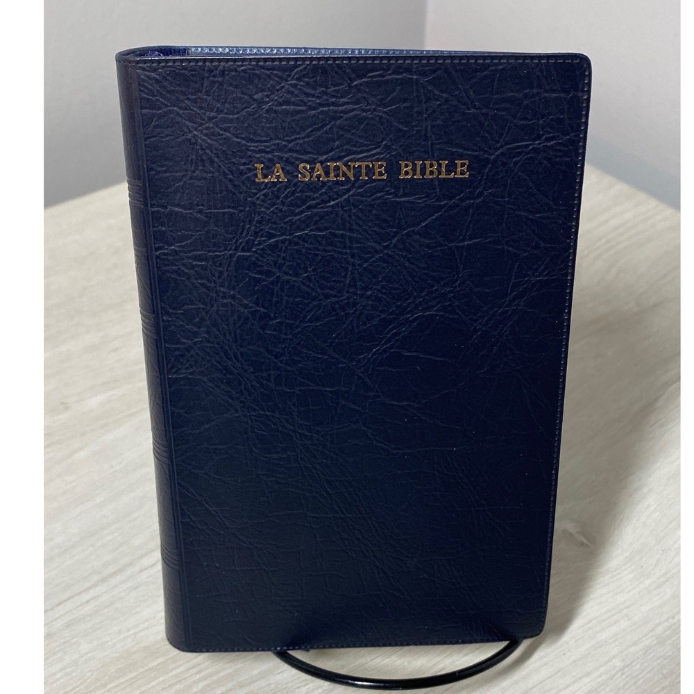 French Holy Bible La Sainte Bible Louis Segond 1998 Alliance Biblique Navy Blue